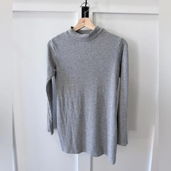 Pinkblush Gray Mock Neck Sweater - Picture 1 of 5